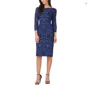 JS COLLECTION: Womens Embroidered Mini Sheath Dress (NWT)